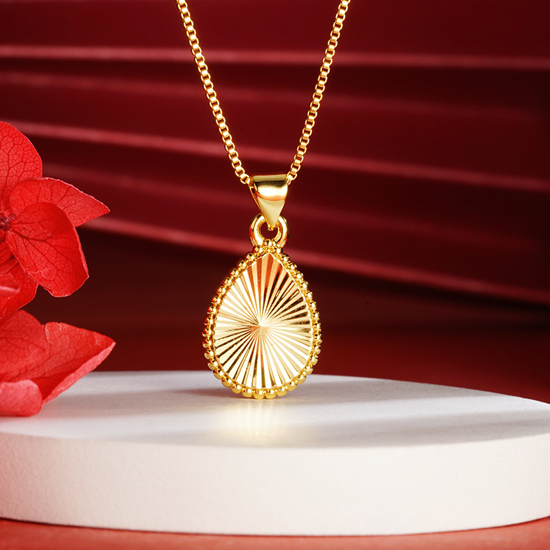 Nueva Vietnam gota de oro colgante de la moda de las mujeres transfronterizas viven joyería caliente Yiwu suministro de joyas al por mayor