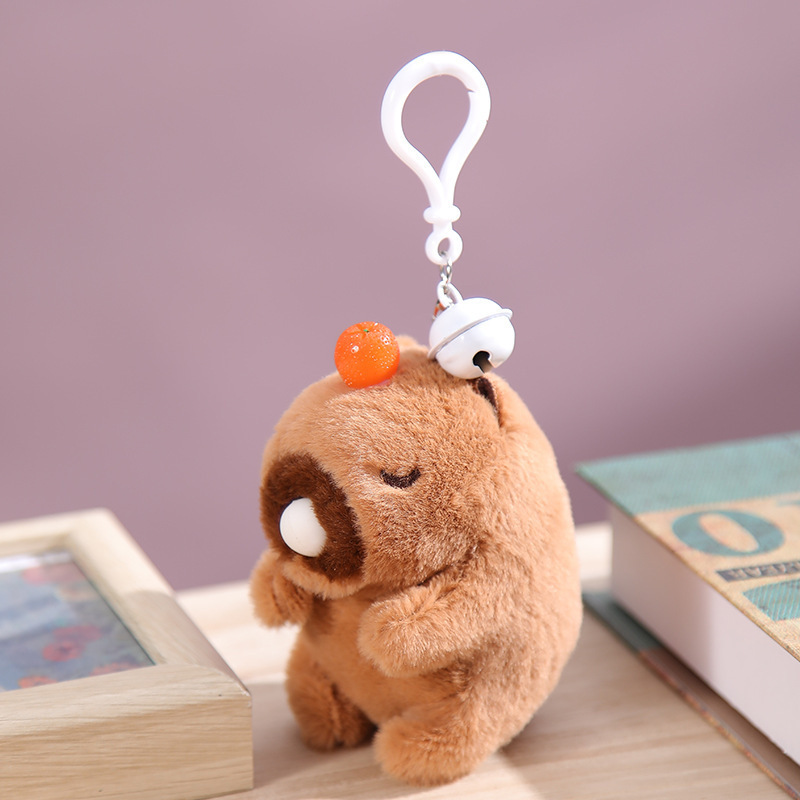 Red de Internet juguetes de peluche llavero agitando cola gato peluche cuerda mordiendo pequeño Shiba Inu juguete colgante pareja al por mayor