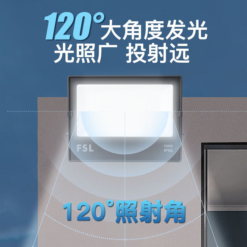 FSL Foshan iluminación LED al aire libre impermeable Luz de inundación proyector sitio de construcción patio Taller de alta potencia