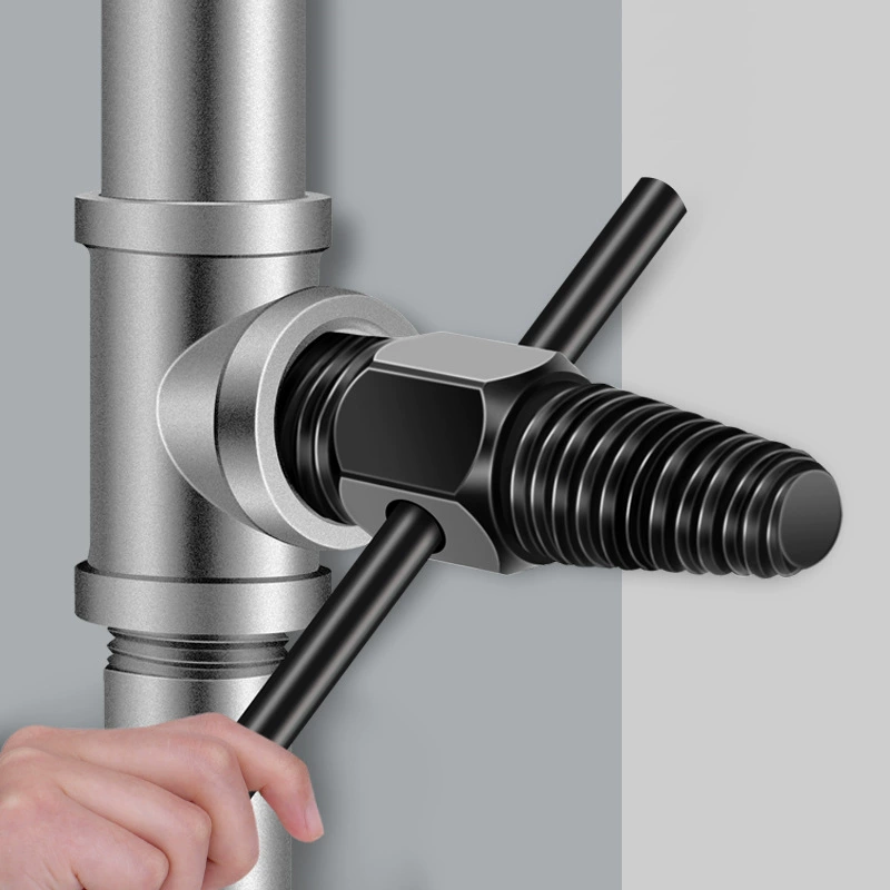 Смеситель Сломанные Скринхеадс Водопроводная труба Треугольный клапан Раздвижные провода Сломанный трекер с двойной головкой