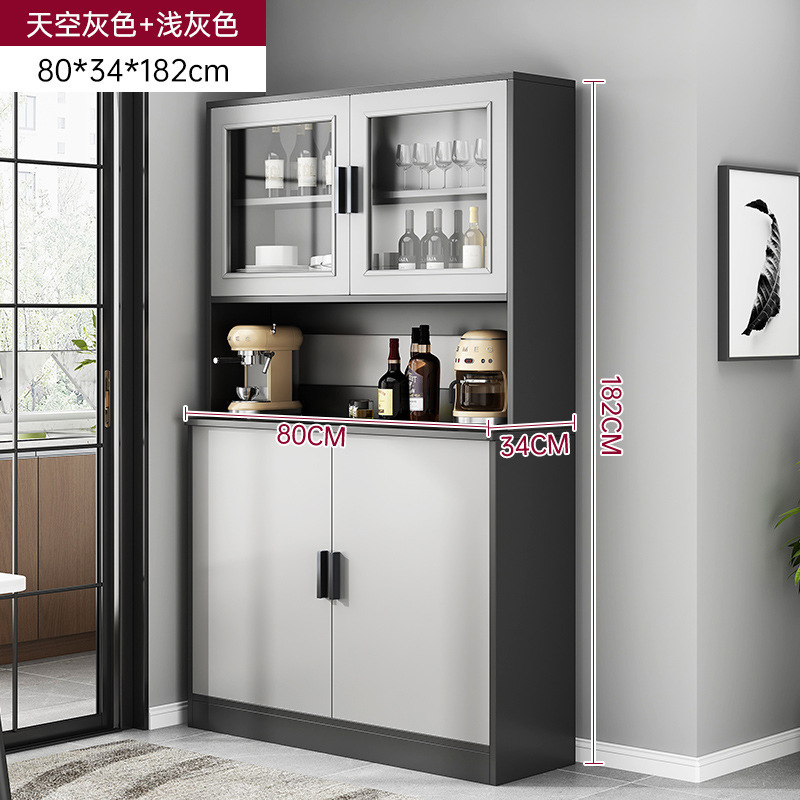 Fábrica de venta directa gabinete de comedor sala de estar contra la pared suelo moderno gabinete de vinos estante de vinos doméstico simple almacenamiento multicapa gabinete de exhibición