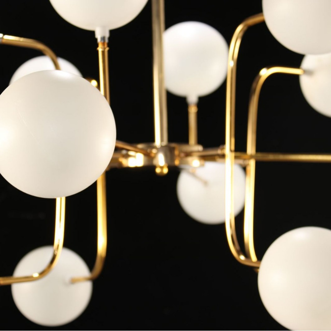 Accesorios de boda dieciséis bolas lámparas de lujo ligeras sala de bodas escenario diseño de luces decorativas lámparas led luz cálida luminosa