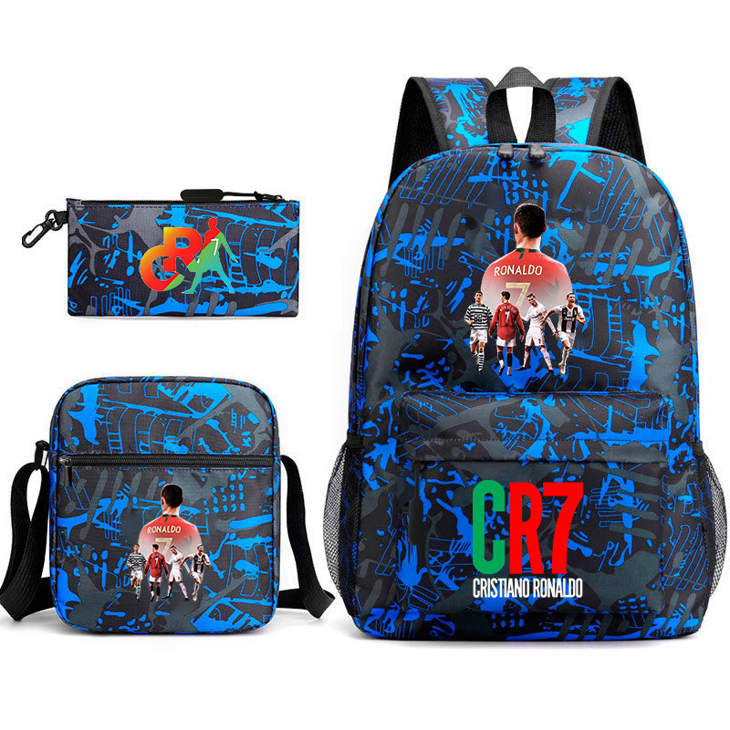 Mochila de tres piezas, mochila para hombres y mujeres, mochila a prueba de salpicaduras [una también es precio al por mayor] mochila de espalda protectora