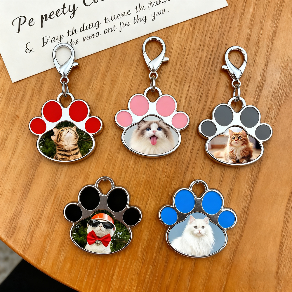 Consumibles de transferencia de calor en blanco para mascotas colgantes de sublimación caliente placa de perro arco temperamento accesorios pequeños regalos paparazzi placa de etiqueta