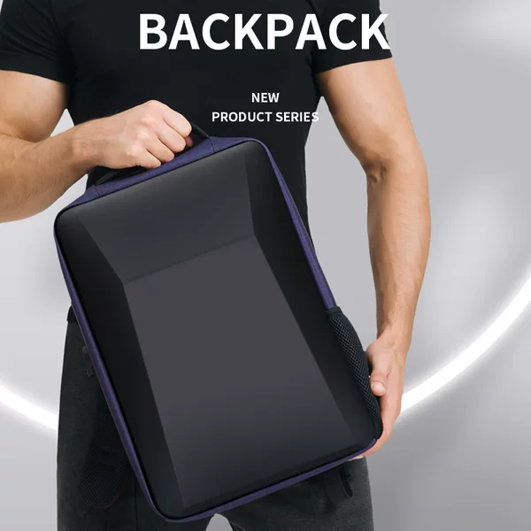 Cross-border Men's Backpack Light Business EVA Hard Shell Backpack 15.6 Inch Stereo Multifunctional Commuter Computer Schoolbag