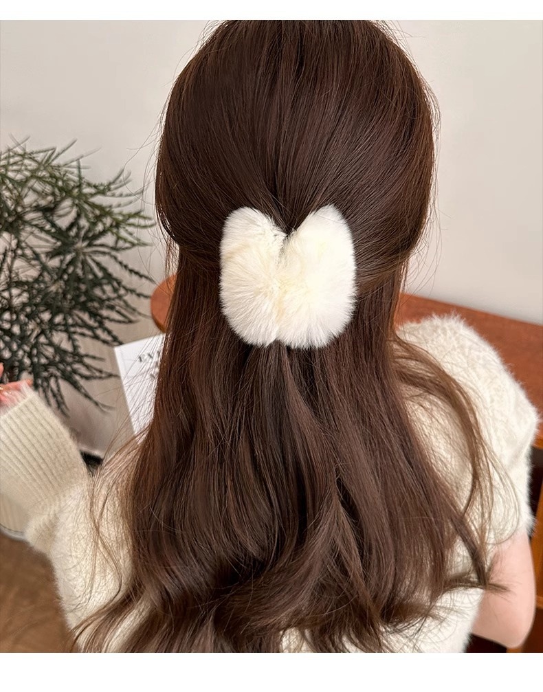 Rex-kaninchenfell Haarspange Premium Haarclip Für Den Dutt_voghion.com