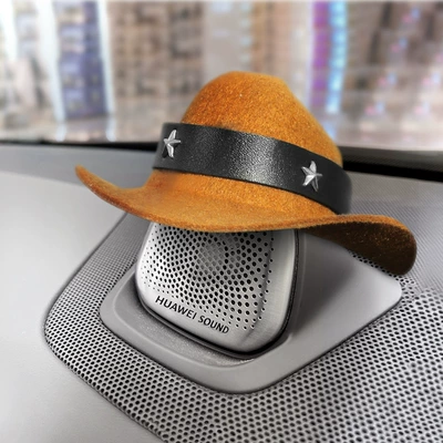 Suitable for AITO boundary M5M7 mid-mounted audio hat modification accessories horn central control interior instrument panel Huawei (Other Automotive Interior Supplies) - hat-star-comes-with-windproof-belt-exquisite-gift-box-packaging