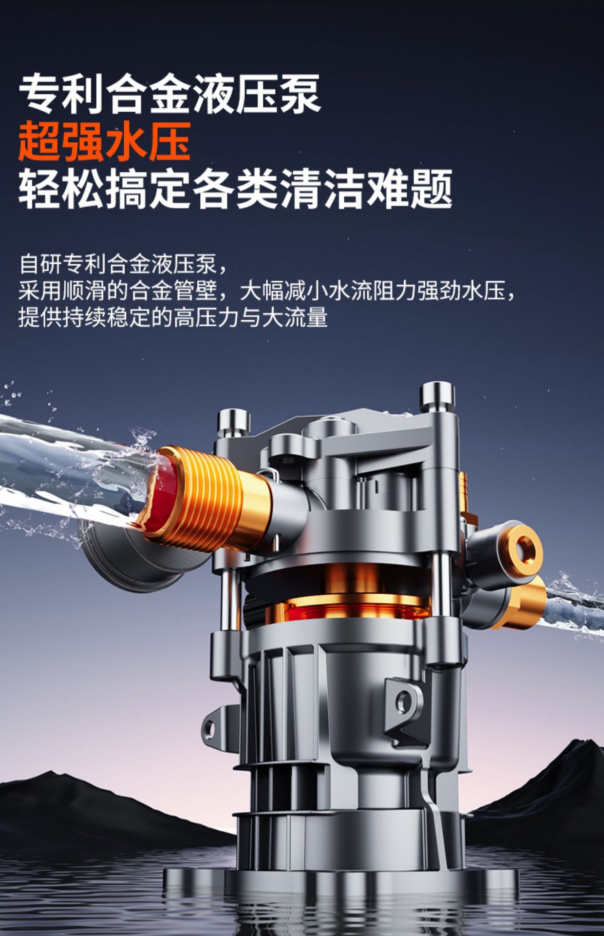 Car Washing Machine 220V Household High-Pressure Water Pump High-Power Booster Super Powerful Floor Washing Artifact Brush Car Water Gun Cleaning Wholesale