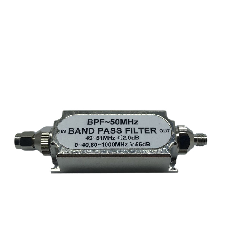 하이 패스 필터 SMA 남성과 여성 밴드 패스 LC 주파수 50 옴 임피던스 BPF50MHZ 광대역 안테나
