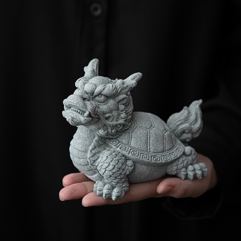 Guo Feng Green Песчаная Каменная Черепаха Дракон Чай Домашний налет