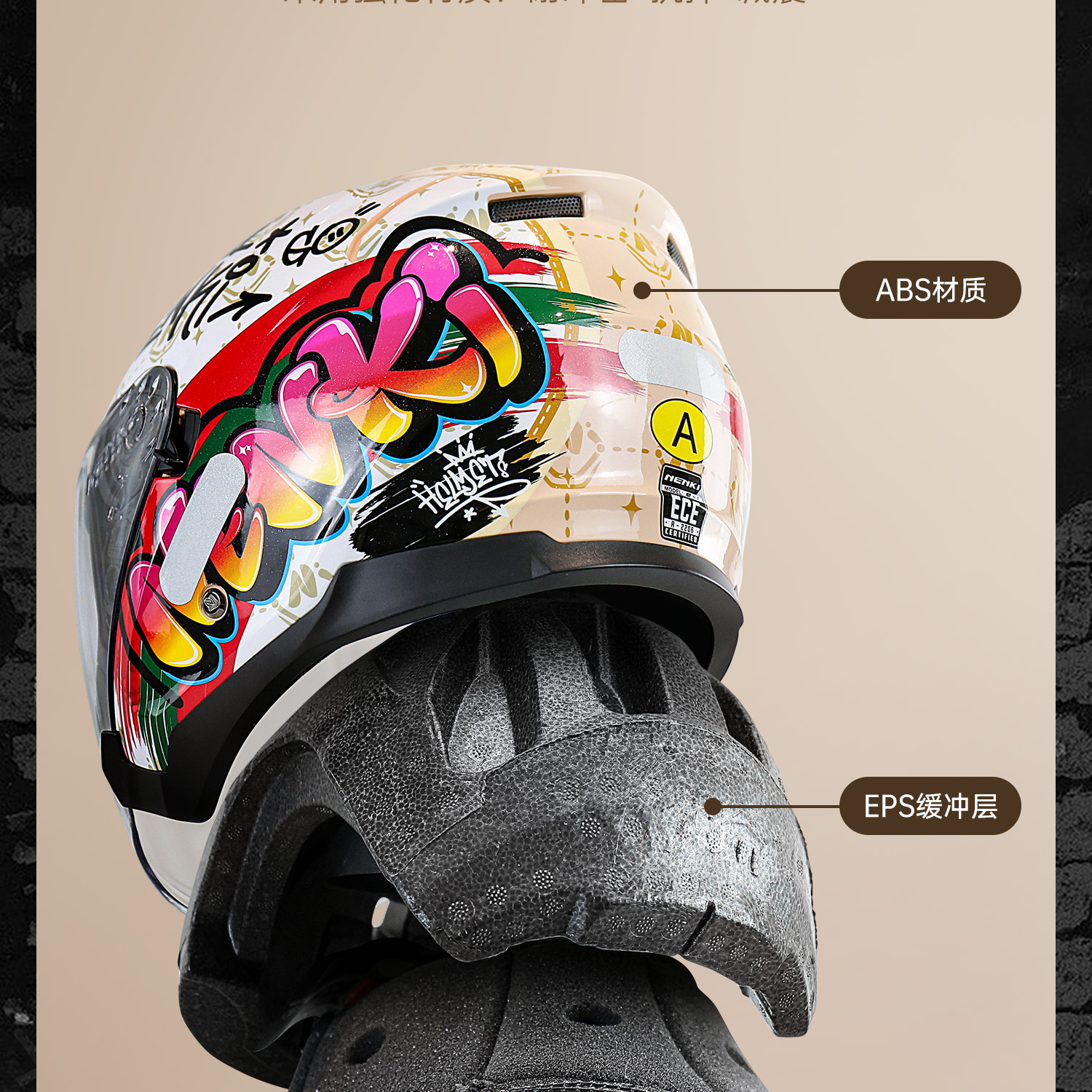 Helmet Motorcycle Female Electric Vehicle Male Motorcycle Retro Cruise Summer Sun Protection Three-Quarter Helmet Half Helmet Upgrade