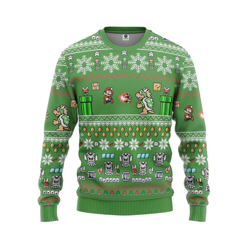 Cross-Border Ugly Sweater New Product, Fun and Funny Christmas Peripherals, 3D Digital Printing Hoodless Men's Round Neck Sweatshirt 20