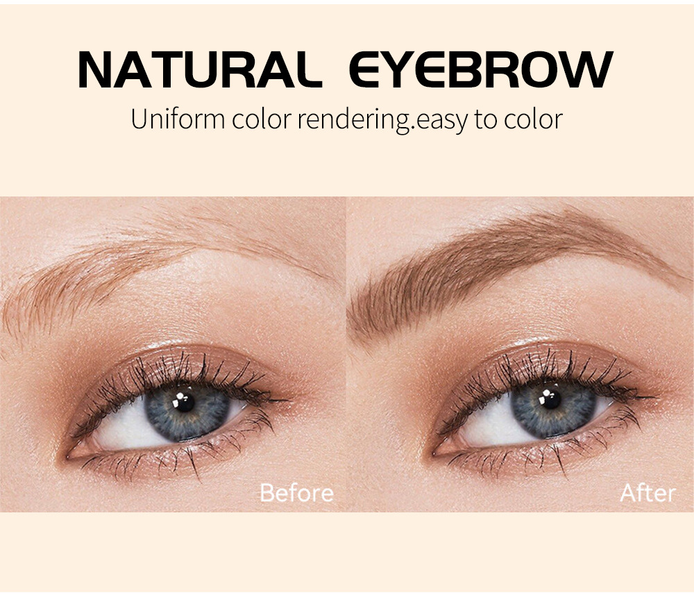 Cross-border makeup liquid eyebrow dye, double-headed eyebrow brush, wild, natural, long-lasting setting, waterproof and sweat-proof eyebrow liquid and eyebrow cream undefined