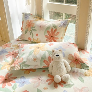 Cotton Pillowcase Cotton Pillowcase One Pack Pillowcase Thickened Student Dormitory Pillowcase Household 48x74cm