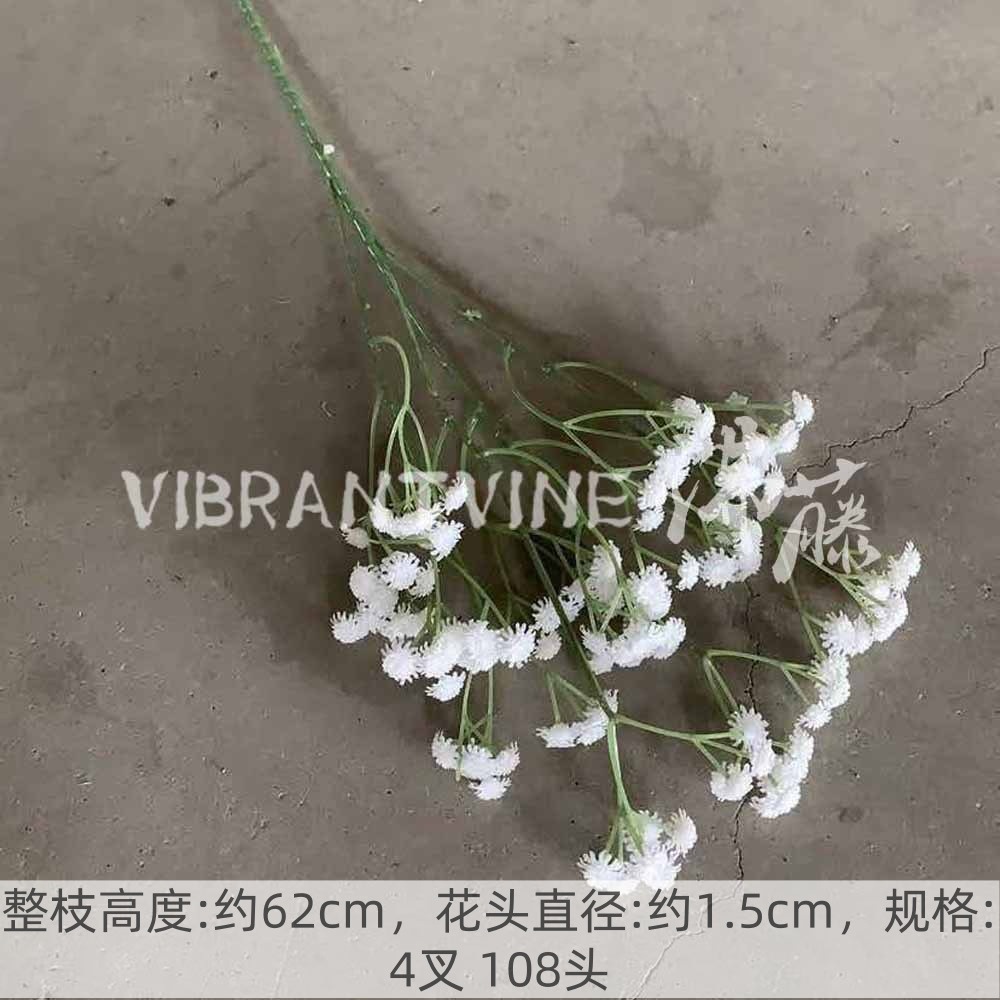 Arreglo de flores de guía de diseño de bodas blanco Arreglo de flores de guía Sala de estar del hotel Decoración de flores falsas Fábrica de flores artificiales al por mayor