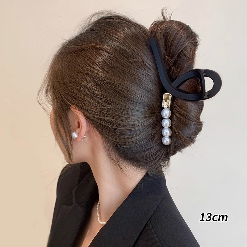 Acrílico grande, pinza de amor, pinza para el cabello, parte posterior de la cabeza femenina, pinza de tiburón, horquilla, pinza para el cabello, tocado, primavera y verano