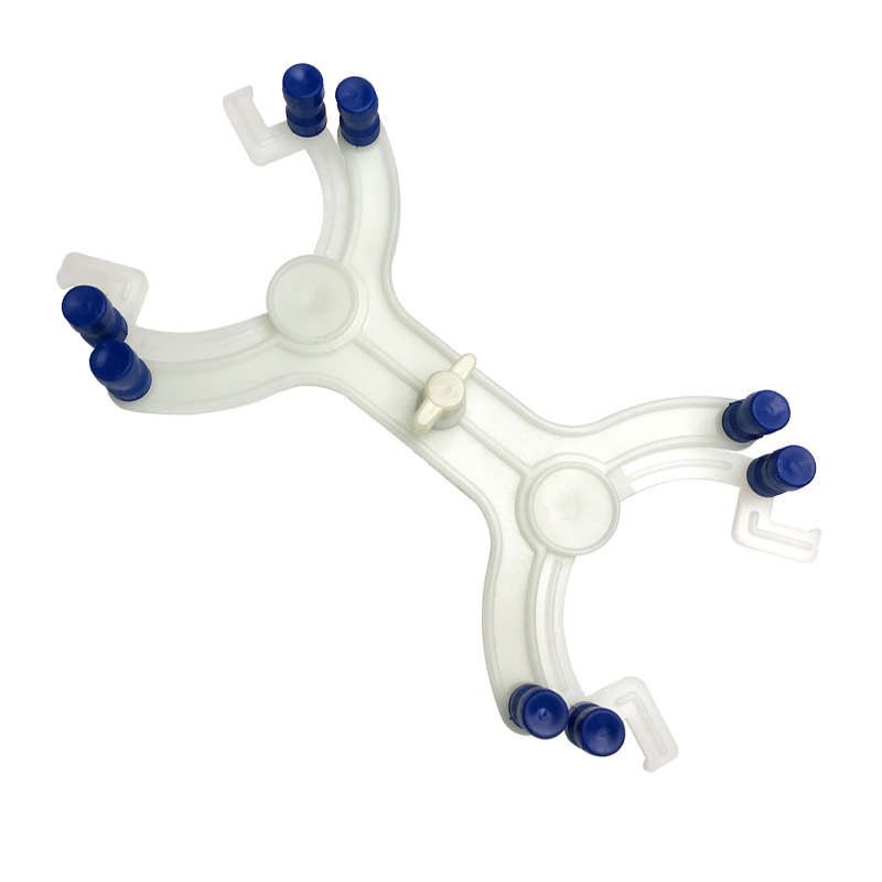 塑料蝴蝶夹铁架台滴定台配件双边蝴蝶夹实验大理石滴定台配套夹子