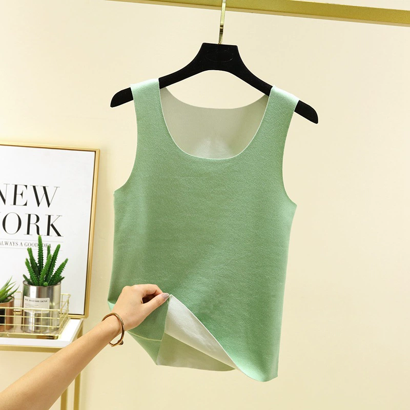 Winter double-sided velvet warm fitted base vest
