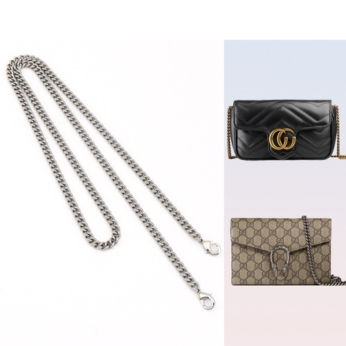 Applicable to ancient pool G metal copper chain Marmont mini Gucci god of wine chain crossbody shoulder bag strap accessories