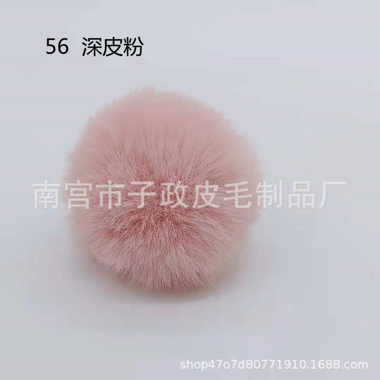 Bola de piel de conejo de imitación 6cm7cm8cm9cm10cm Bola de piel al por mayor hecha a mano DIY joyería ropa zapatos accesorios adornos