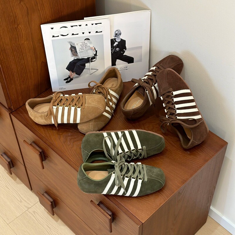 2026 New Model Personalized Women's German Training Shoes, Popular Breathable Lace-up Flat-soled Versatile Comfortable Sneakers 2026 New Model Personalized Women's German Training Shoes, Popular Breathable Lace-up Flat-soled Versatile Comfortable Sneakers