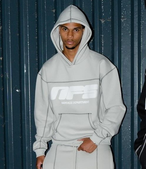 2023 nuevo Otoño e Invierno estilo europeo y americano carta línea de costura estilo de moda calle suéter con capucha