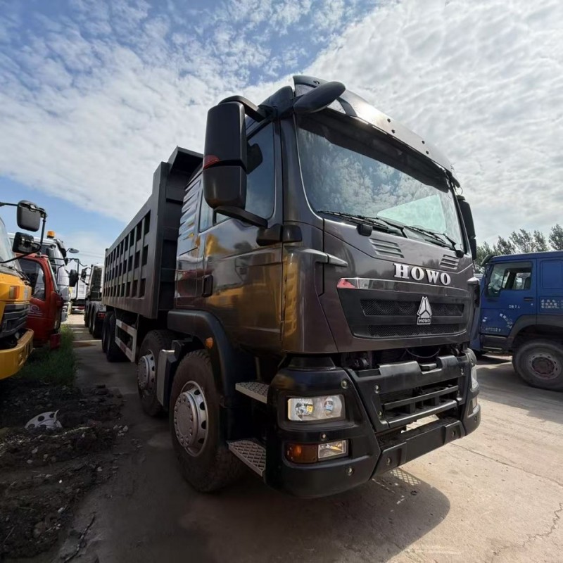 Cross-Border Howo V7-X Dump Truck, Front Four and Rear Eight Sand and Gravel Transport Truck, Second-Hand Howo Dump Truck