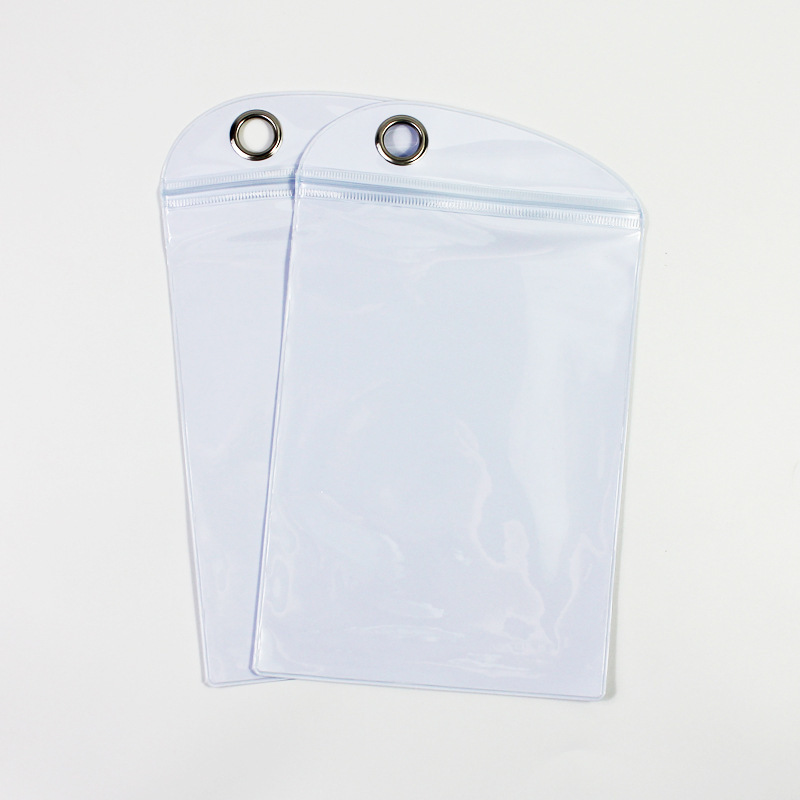 现货PVC白色冰巾毛巾冰袖服装包装袋 自封PVC速干巾登山袋