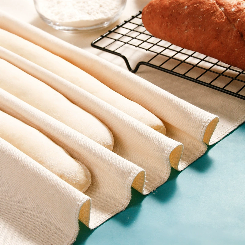 Bread dough fermented cloth unde dye unsolved cotton -style long stick fermentation cushion surface baking tool