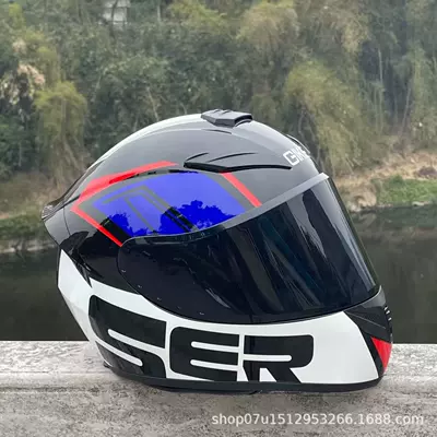 Electric Vehicle Helmet, Motorcycle | Motosiklet kaskı (dəbilqə) - blue-ser-with-black-mirror-headphone-slot-universal-for-all-seasons-s-head-circumference-52-53-weight-45kg-or-less