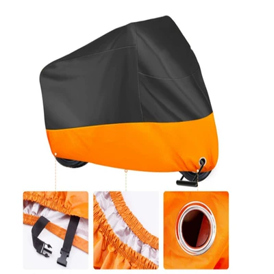 Car clothing cover Oxford cloth motorcycle electric - s-black-on-top-and-orange-on-bottom