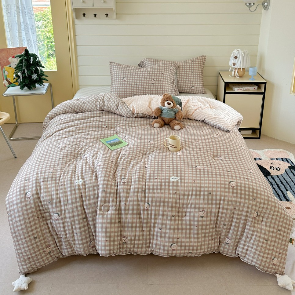 n Doudou 이불-수면 모자 곰