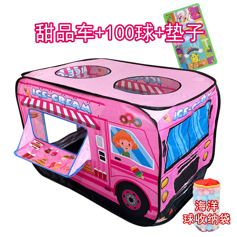 Tiktok tienda de coches Casa de juegos para niños Casa de interior casa pequeña casa de juguete para bebés casa de juegos PISCINA DE BOLAS de océano