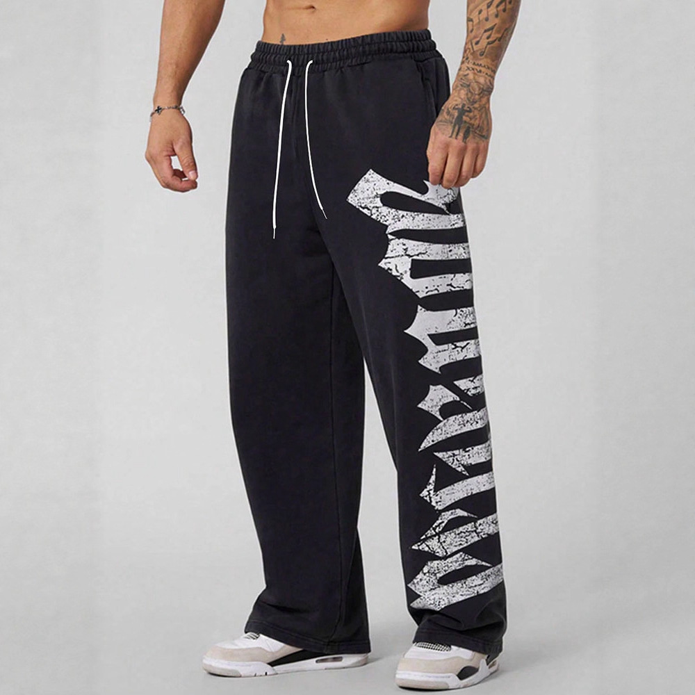 Cross-Border Wish Export Men's Fashion Printed Casual Pants Amazon Aliexpress Trendy Sports Versatile Long Pants