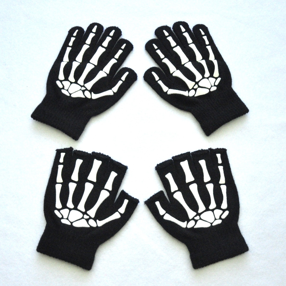 Halloween Festival Skull Pattern Unisex Fashion Skull Gloves