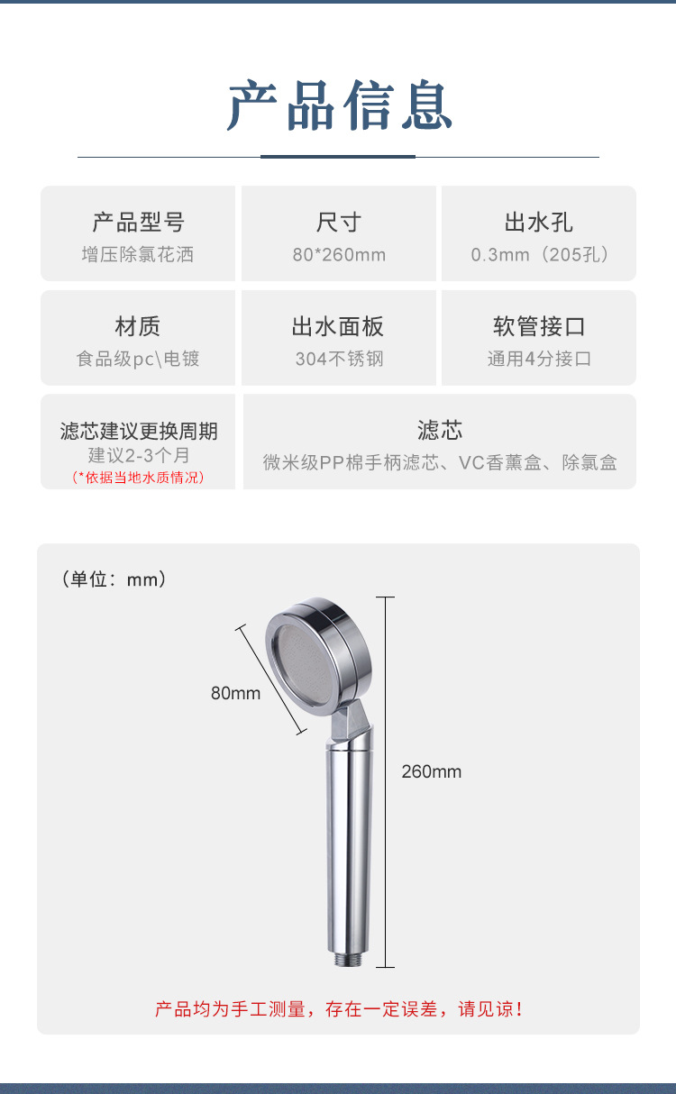 Wholesale of household vitamin C aromatherapy showerhead sets with pressurized shower heads, chlorine removal, water purification and filtration for bathing undefined