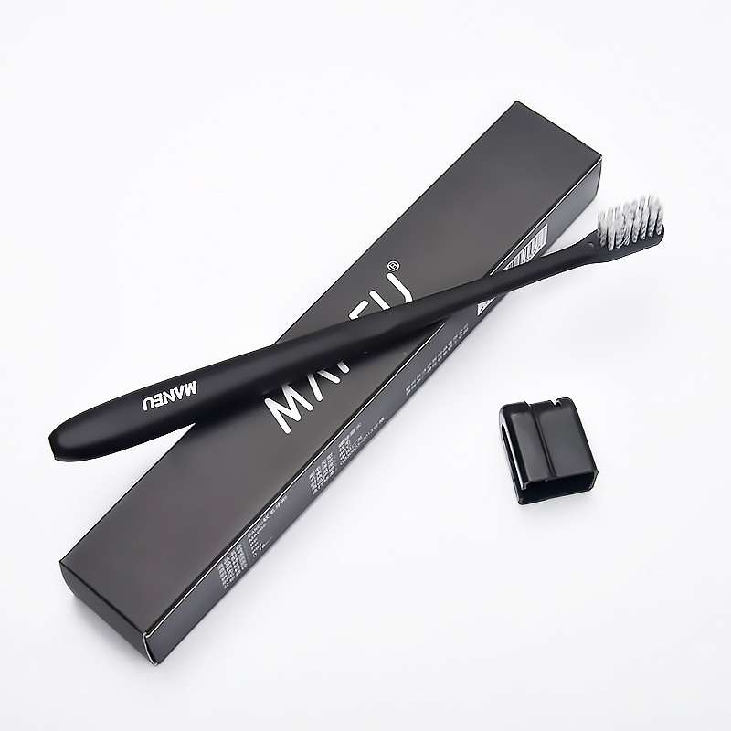 Small Toothbrush Soft Hair High-end Toothbrush Japanese Style High-end Couple's Toothbrush with Protective Cover Independent Packaging