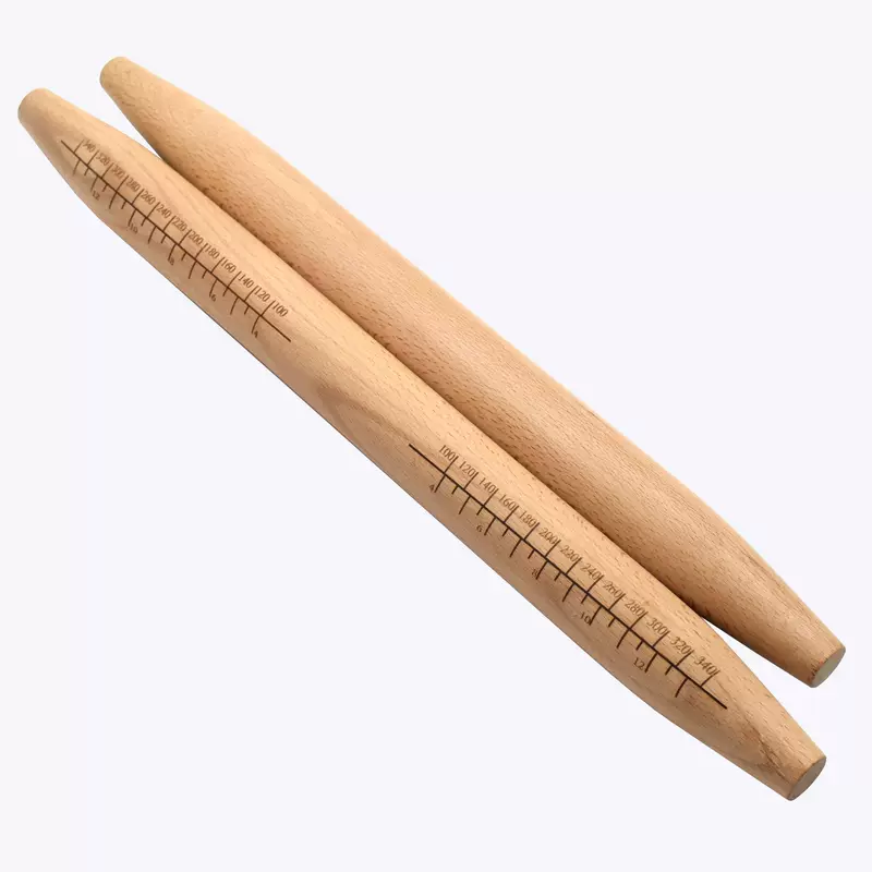 Rolling pin large beech household solid wood dumpling skin drum stick baking tool kitchen plasticine toy scale