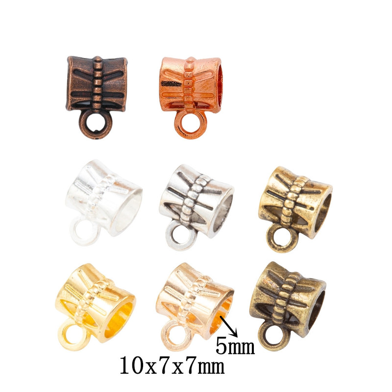 Jewelry Accessories DIY Vintage Zinc Alloy Three-Way Connector Single Pendant Large Hole Beads Bracelet Accessories 4007 Artistic Retro