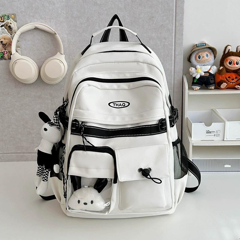 Japanese brand retro capacious school bag, backpack for traveling