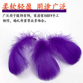 彩色小飘厂家批发小飘羽毛优质供应染色鹅毛DIY饰品彩色小飘羽毛
