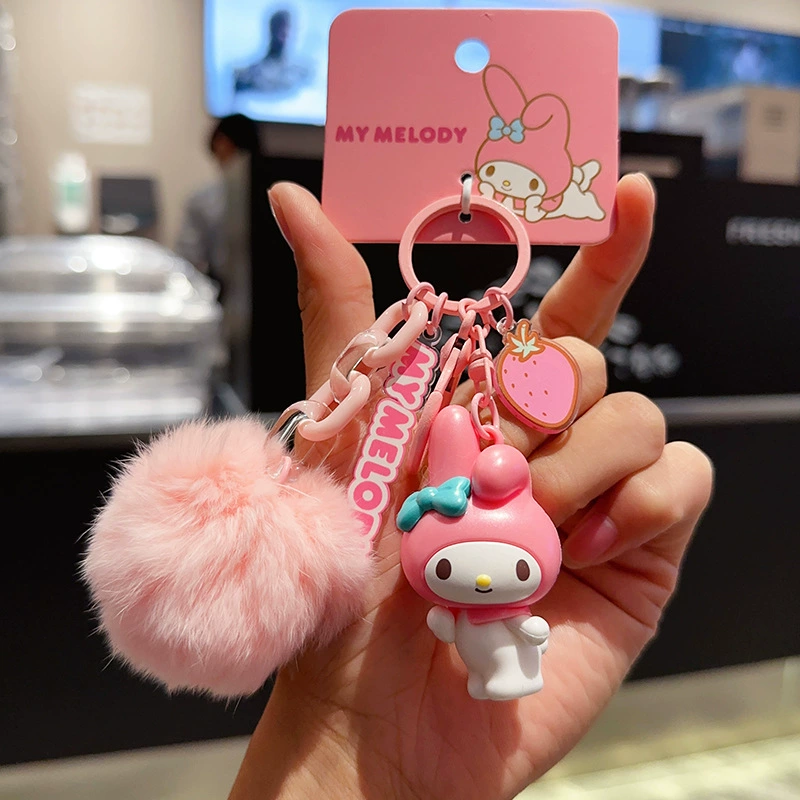 Плюшевый брелок Sanrio Hello Kitty, оригинал, мягкая подвеска 11×7.5 см, коллекционный талисман