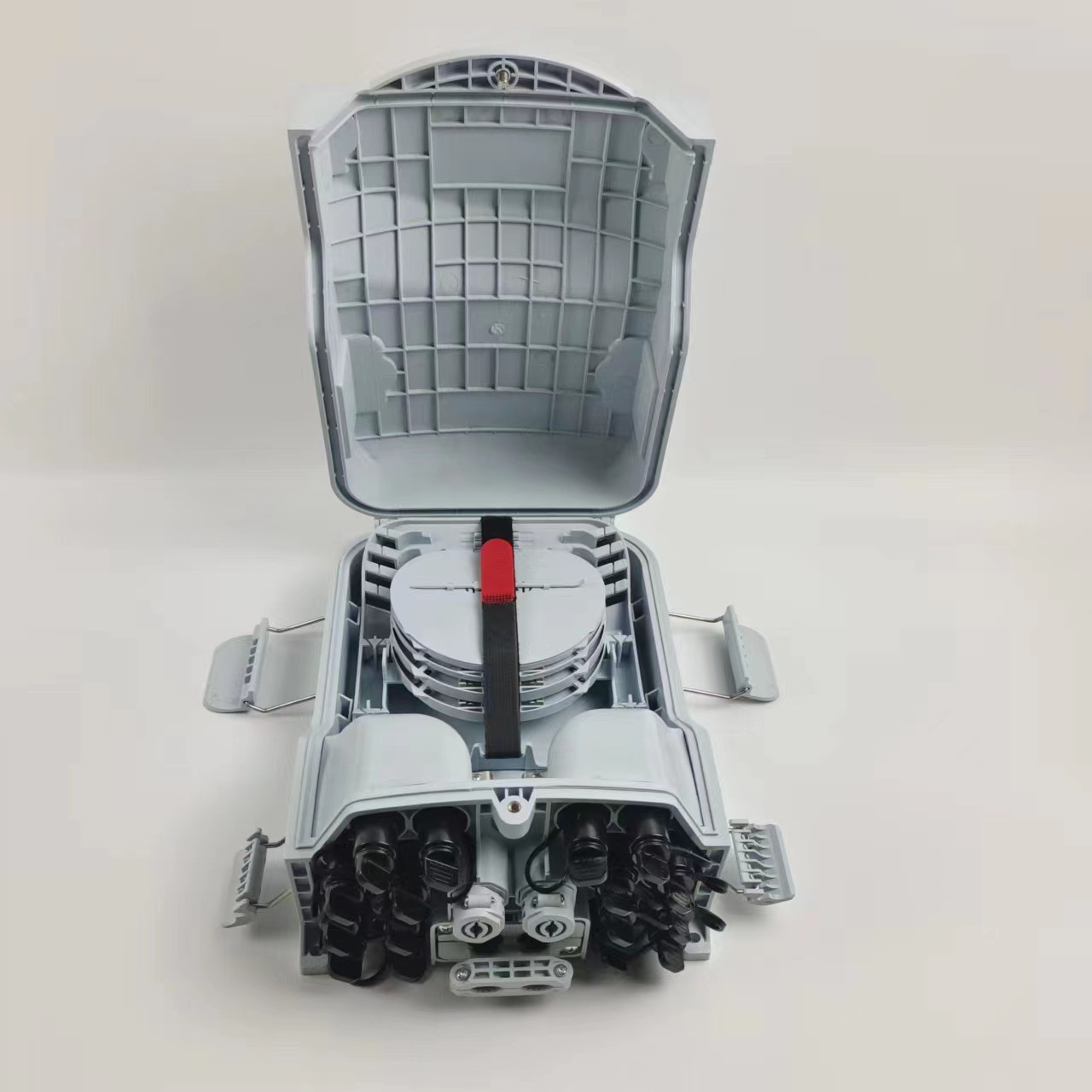 FTTX16芯接线盒IP65分光器盒防水盒壁挂式抱杆式光纤配电箱