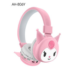 クロスボーダー AH-806Y クロミヘッドフォン サンリオ l かわいい漫画子供用ヘッドマウント Bluetooth ワイヤレスヘッドセット