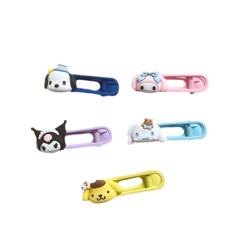 Primavera nueva historieta Sanrio oval metal horquilla linda chica dulce lado Bangs hairpin tocado