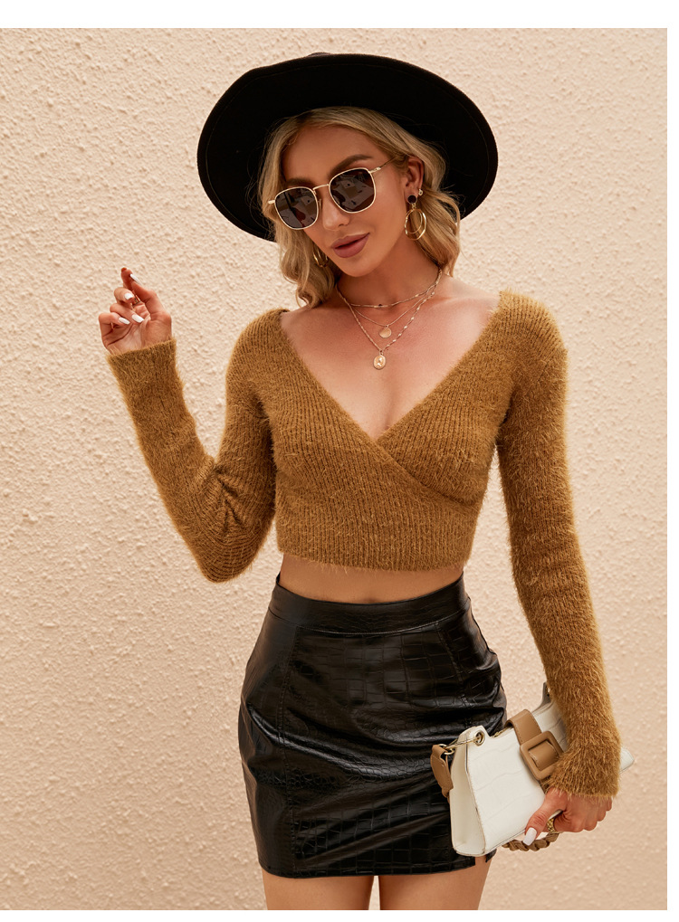 Braid Design Fashion Style Wholesale Women'S Fashion Solid Color Long Sleeve Braid Sweaters & Cardigans
