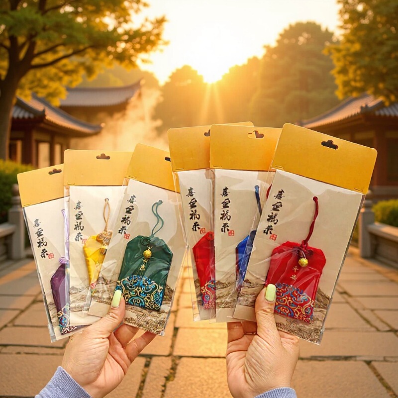 Dragon Boat Festival Blessing Sachet Pendant Blessing Bag Yushou Antique Sachet Embroidery Carry-on Sachet Bag Safety talisman talisman