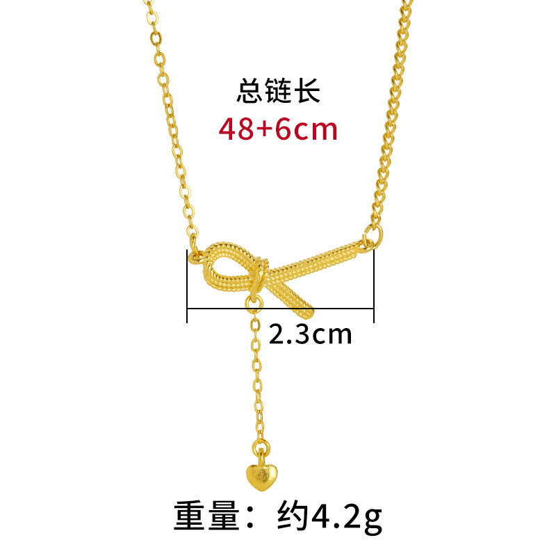 INS collar de oro de Vietnam simple estilo minimalista popular en línea popular luz estilo de lujo nicho Cadena de clavícula imitación de oro
