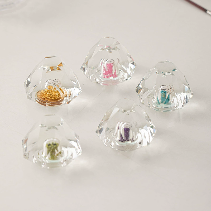 Набор стеклянных крышек из хрусталя, высококачественная инкрустация бирюзой, креативная крышка для чайника, держатель, аксессуары для чайной церемонии