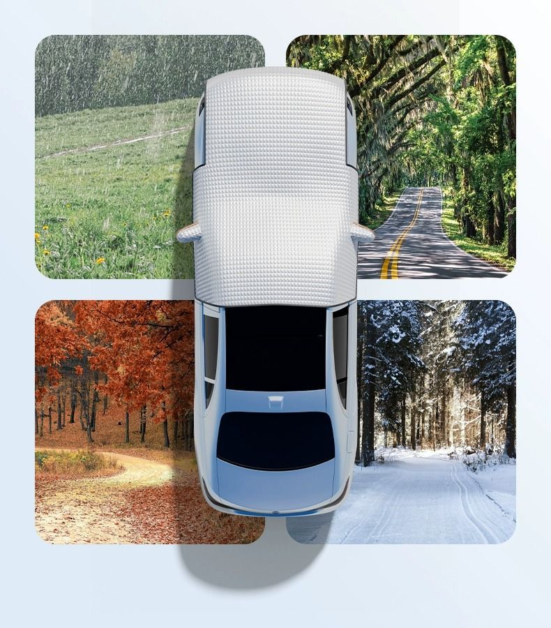Car Snow Cover, Car Cover, Snow Cover, Winter Front Windshield, Snow Cover, Anti-Frost, Anti-Freeze, Sun Protection, Heat Insulation and Sunshade